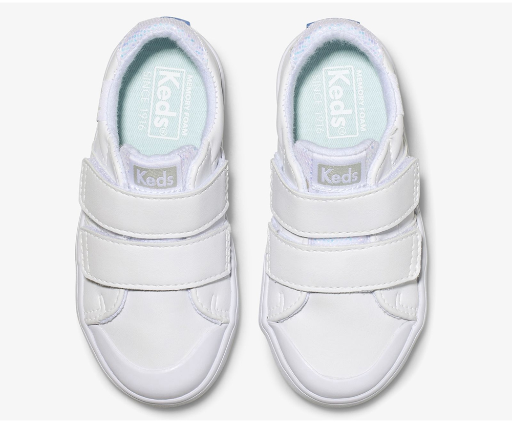 Slip Ons Keds Niña Blancos - Courtney - 4370-RIBDM